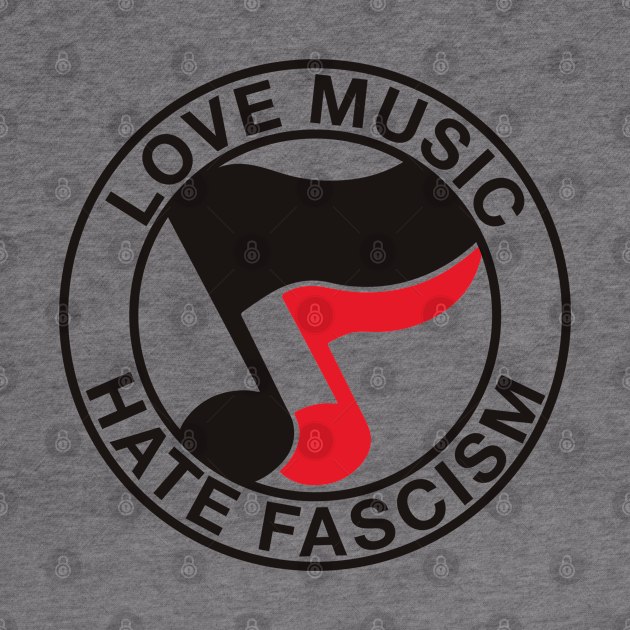 love music haste fascis antifa by reyboot